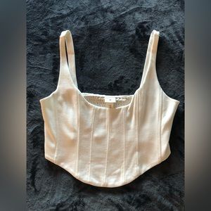 Brock white corset top